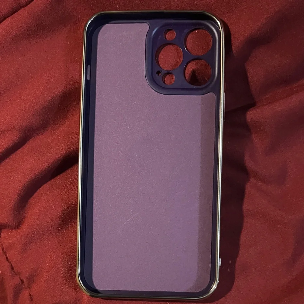 Purple Butterfly Phone Case with Ring Holder